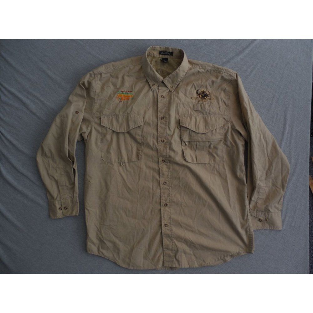 River's End Button Up Shirt Men Sz‎ XL Chattaronga Farms Ultimate Hunt